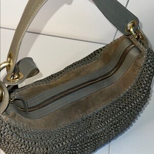 EUC Diane Von Furstenberg Stephanie DayBag gray Leather Slouchy  Handbag